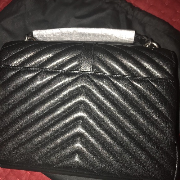 ✨YSL MEDIUM COLLEGE LEATHER QUILTED BAG✨ - Picture 2 of 7